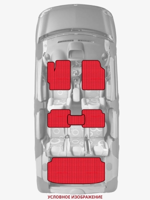 ЭВА коврики «Queen Lux» комплект для Honda Zest